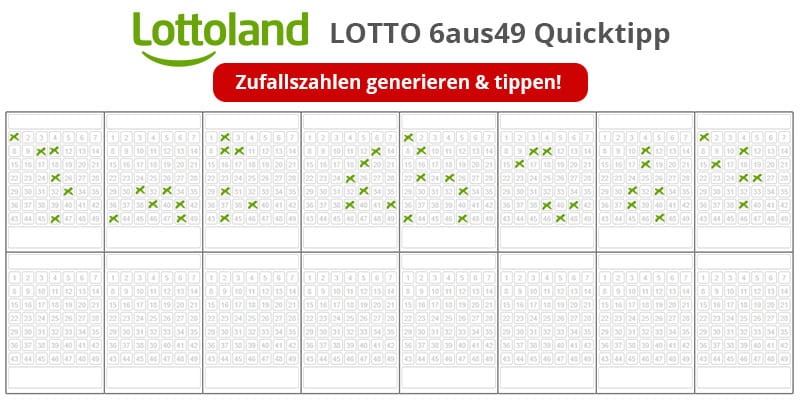 Lottozahlen Generator Quicktipp von Lottoland